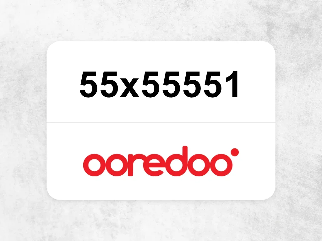 Ooredoo Mobile Phone  55x55551