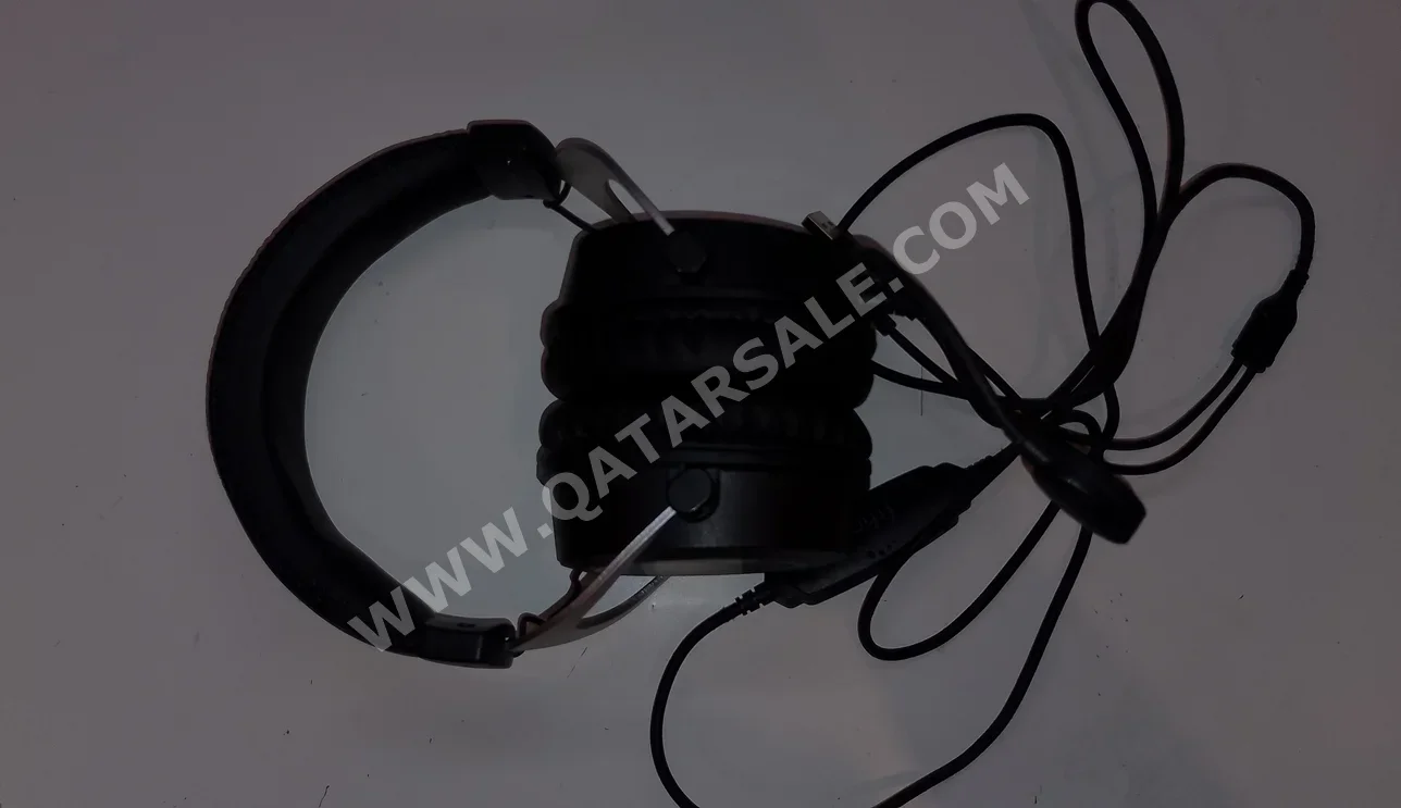 Headset And Speakers - Black  - With Microphone