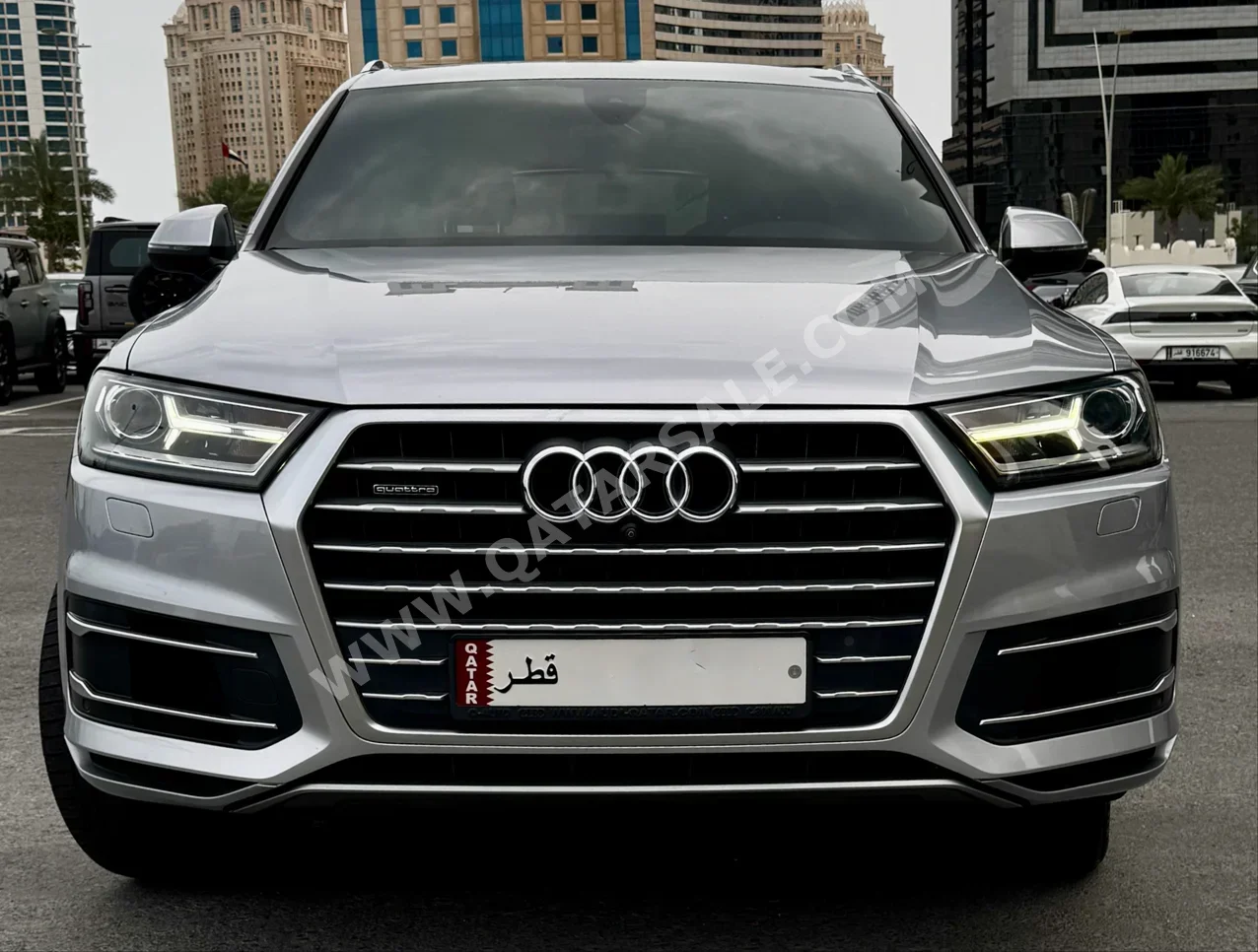 Audi Q7 55 TFSI 2019 Automatic 86,700 Km 6 Cylinder Four Wheel Drive (4WD) SUV Silver With Warranty