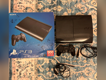 اجهزة العاب الفديو - سوني  - بلاي ستيشن 3 سوبر سلم  - 500 جيجابايت  -تشمل أجهز تحكم: 1