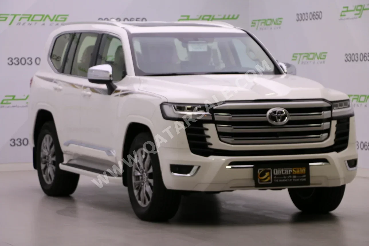 Toyota  Land Cruiser  VX Twin Turbo  2025  Automatic  7,000 Km  6 Cylinder  Four Wheel Drive (4WD)  SUV  White  With Warranty