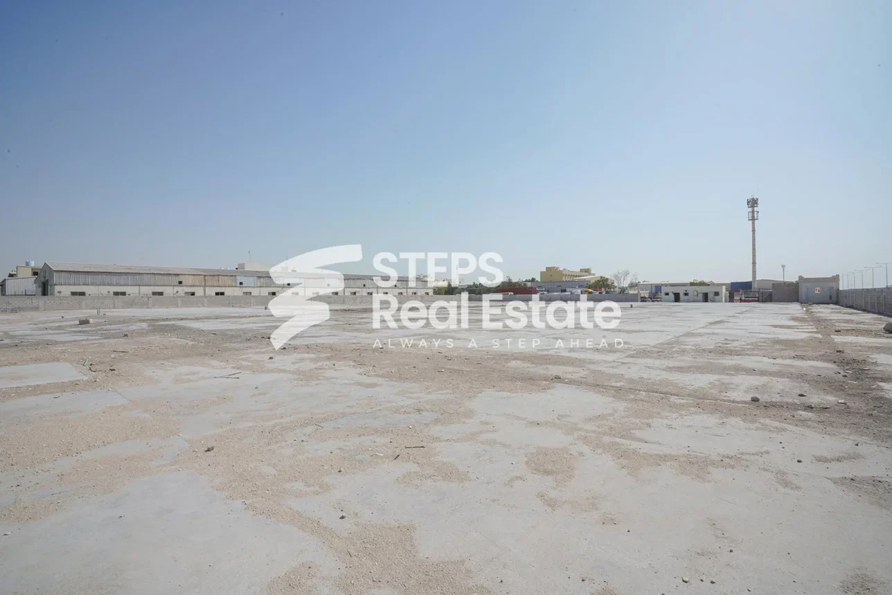 اراضي للايجار  في الوكرة  - بركة العوامر  -المساحة 45,000 متر مربع