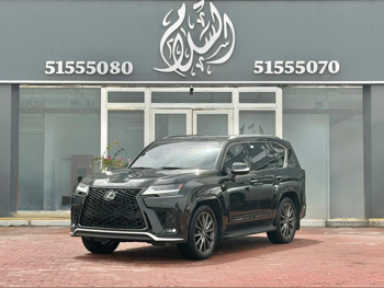 لكزس ال اكس 600 اف سبورت 2023 اوتوماتيك 104,000 كم 8 سلندر دفع رباعي اس يو في أسود تحت الضمان