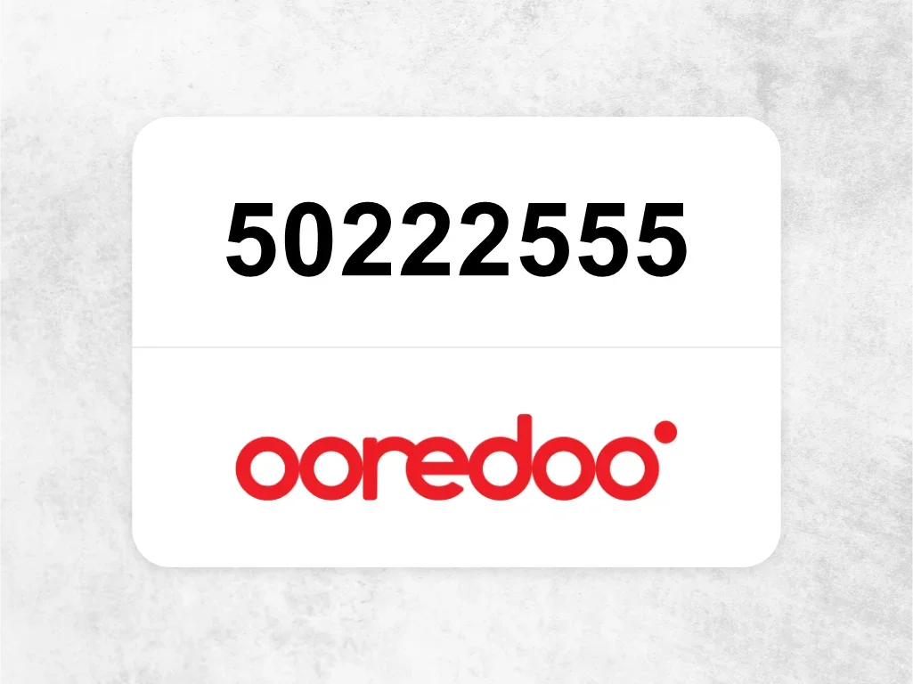 Ooredoo Mobile Phone  50222555