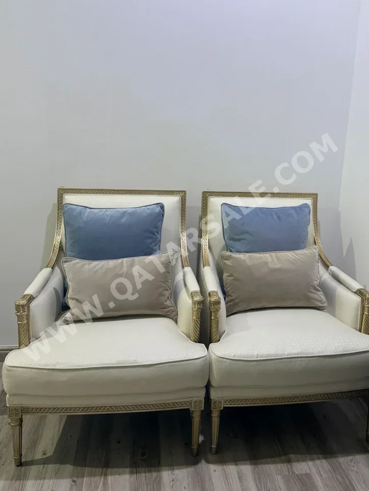 Sofas, Couches & Chairs Armchair - Fabric - Beige