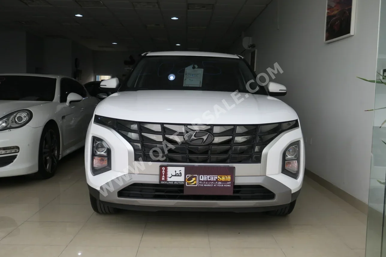 هيونداي  كريتا  2025  اوتوماتيك  6,500 كم  4 سلندر  سحب امامي  اس يو في  أبيض  تحت الضمان