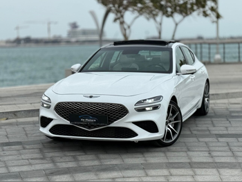 Genesis  G70  2024  Automatic  40,000 Km  6 Cylinder  Rear Wheel Drive (RWD)  Sedan  White  With Warranty