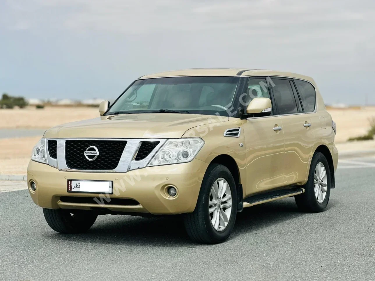 نيسان باترول ال اي 2012 اوتوماتيك 177,000 كم 8 سلندر دفع رباعي اس يو في ذهبي