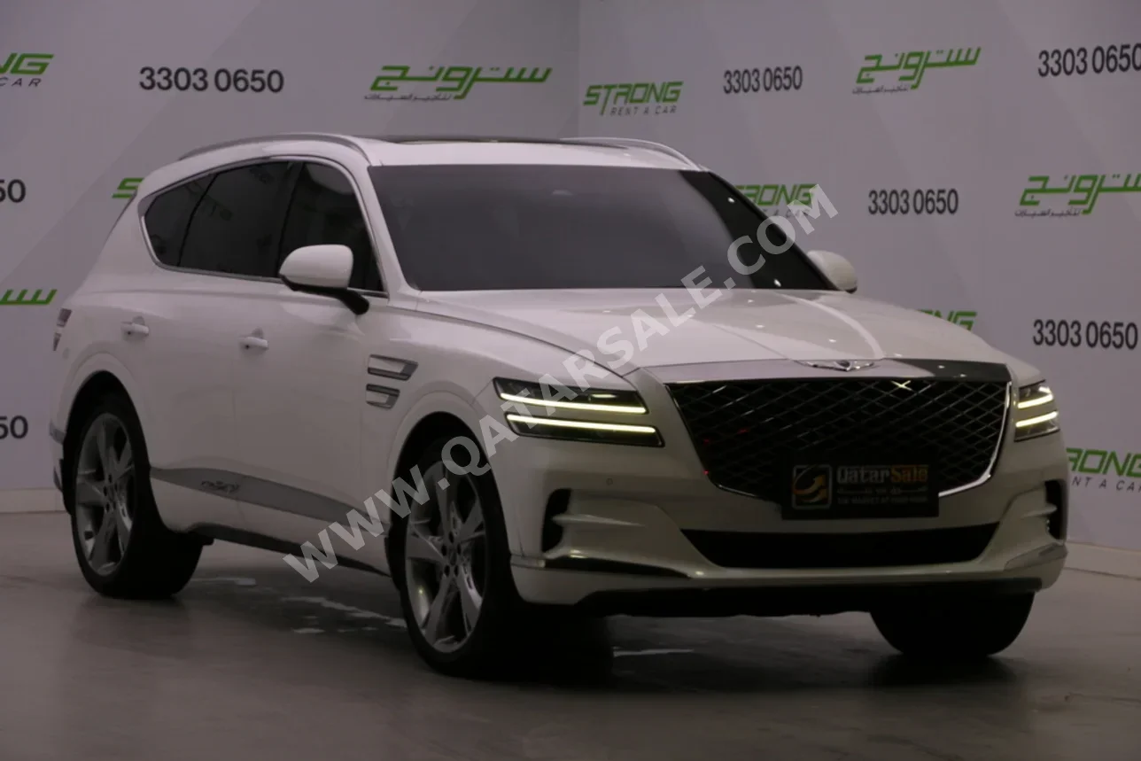 جينيسيس جي في 80 2021 اوتوماتيك 102,000 كم 6 سلندر دفع رباعي اس يو في أبيض