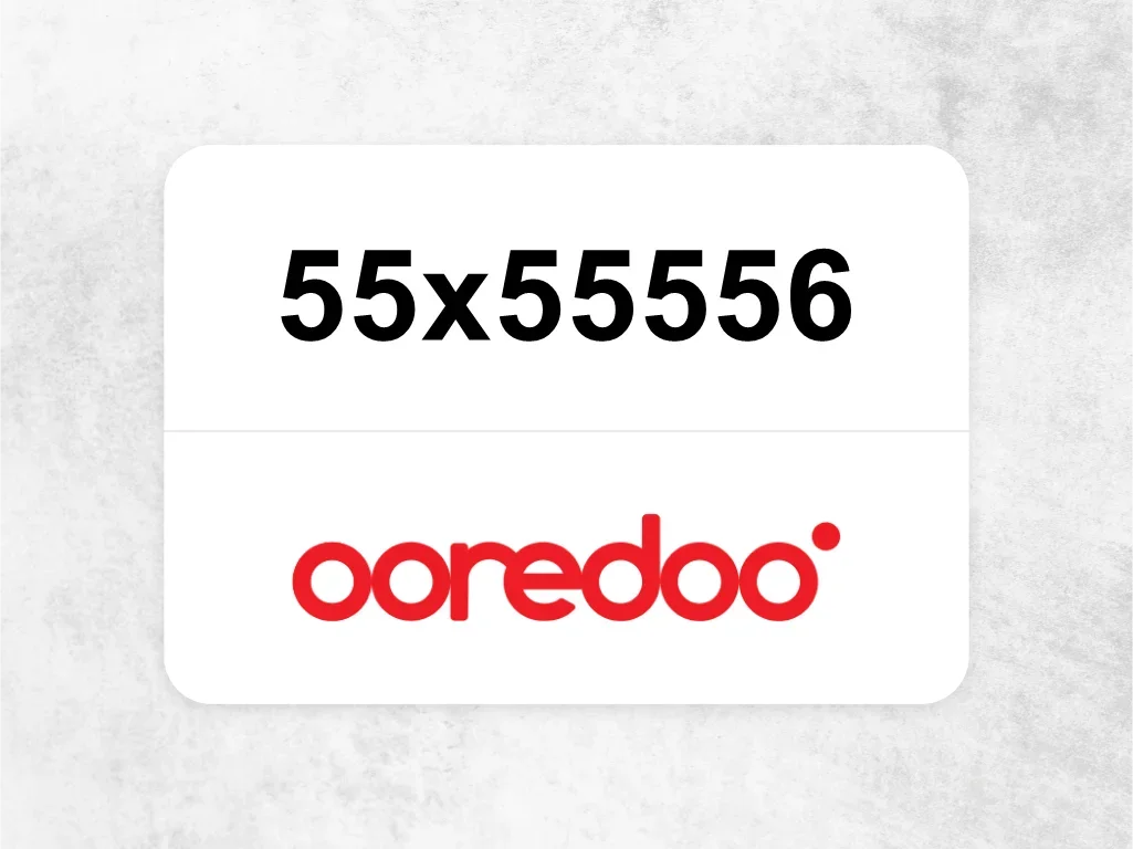 Ooredoo Mobile Phone  ‏55x55556