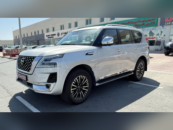 Nissan  Patrol  Platinum  2024  Automatic  97,000 Km  8 Cylinder  Four Wheel Drive (4WD)  SUV  Silver  With Warranty