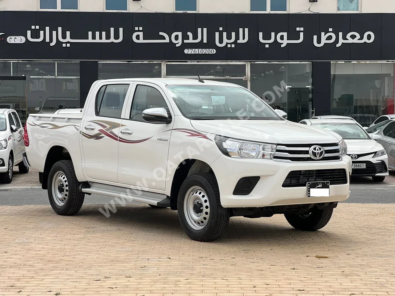 تويوتا هاي لوكس 2026 اوتوماتيك 0 كم 4 سلندر دفع رباعي بيكب أبيض تحت الضمان