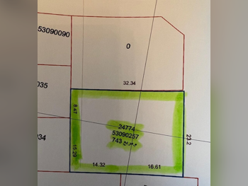 Lands For Sale  in Al Rayyan  - Muaither  -Area Size 743 Square Meter