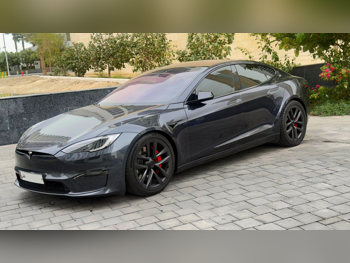 تسلا  مودل اس  بلايد  2024  اوتوماتيك  15,000 كم  0 سلندر  دفع رباعي  سيدان  رمادي  تحت الضمان