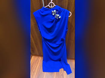 فستان  - أزرق  -المقاس: لارج