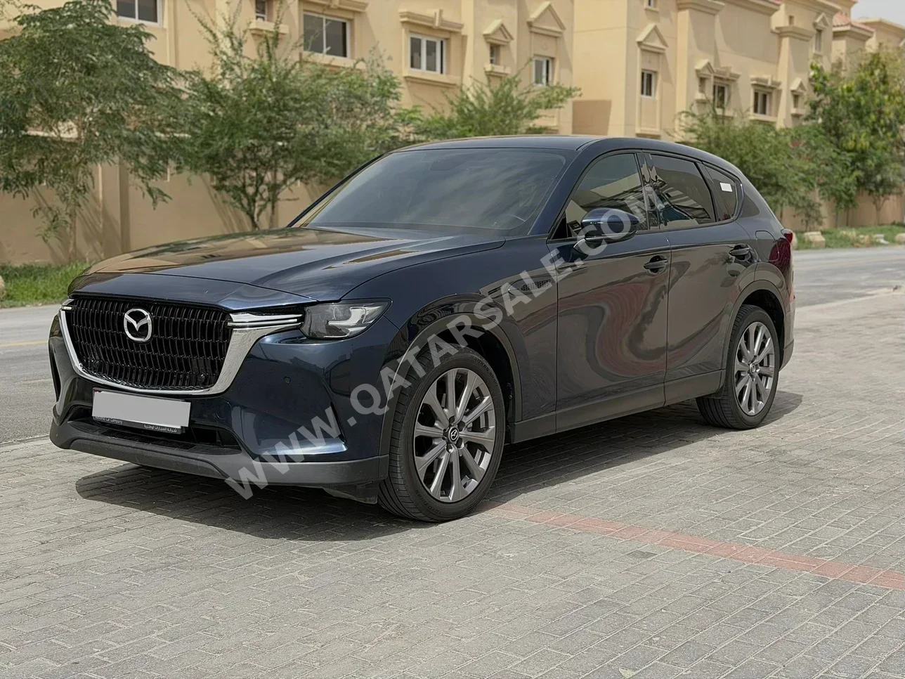 مازدا سي اكس 60 2023 اوتوماتيك 58,500 كم 4 سلندر دفع رباعي اس يو في أزرق غامق تحت الضمان