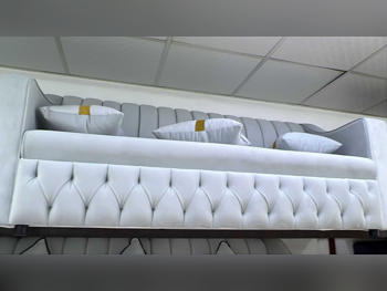 الأرائك والكنب والكراسي لايف ستايل طقم كنب - قماش - أبيض