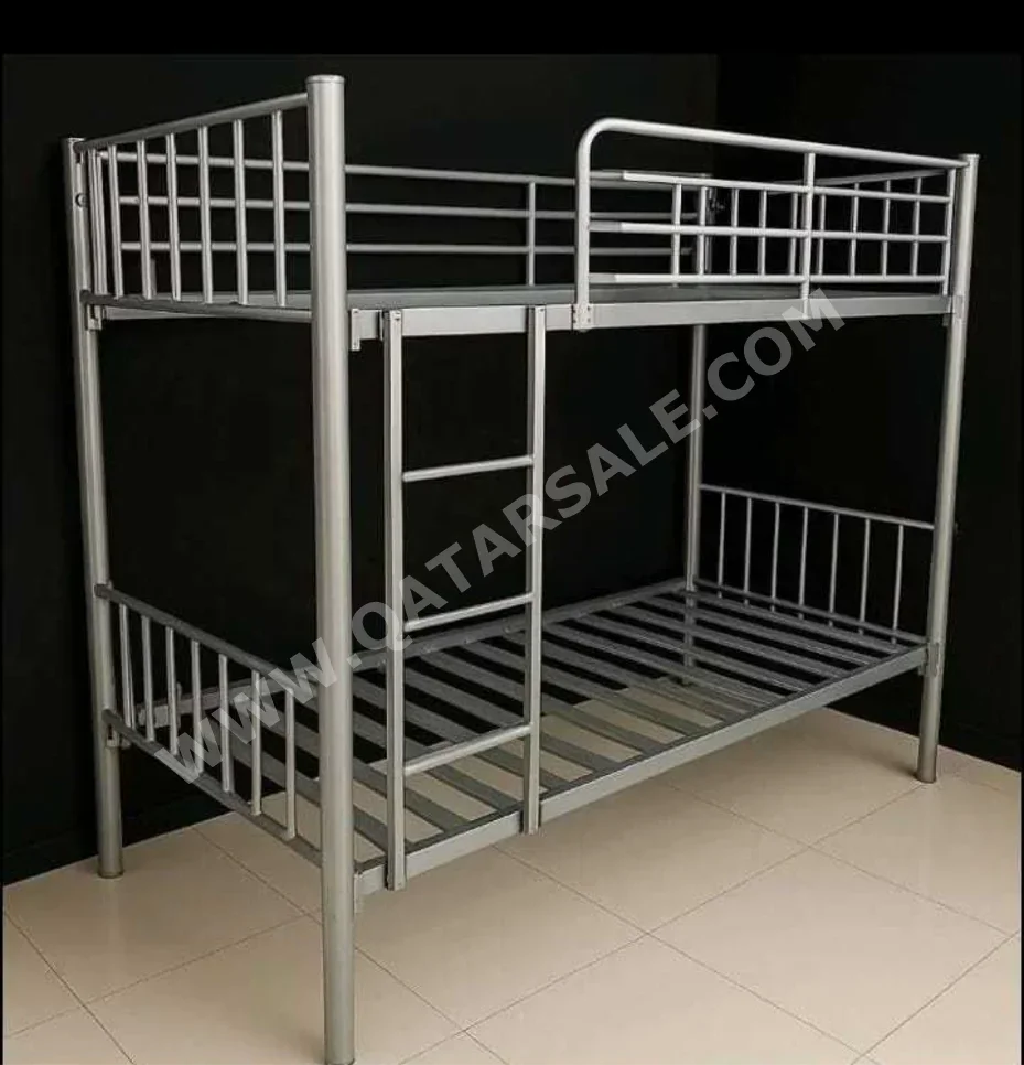 Beds - Double bunk  - Gray  - Mattress Included