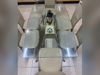 Dining Table with Chairs - Beige