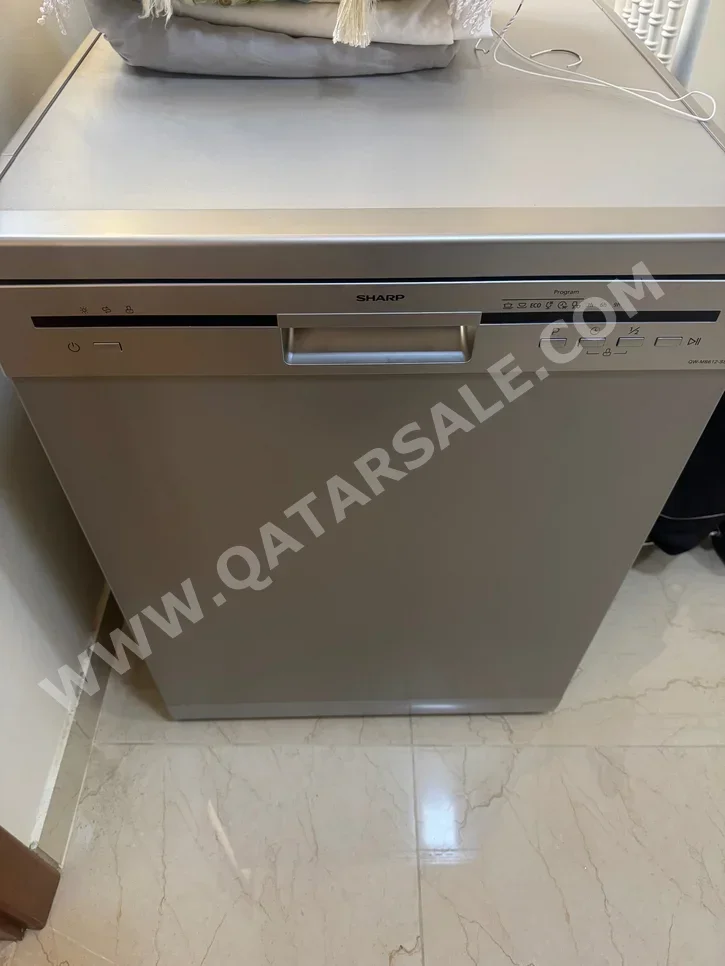 غسالات صحون - جارور أو دُرج  - شارب  - اللون الرمادي