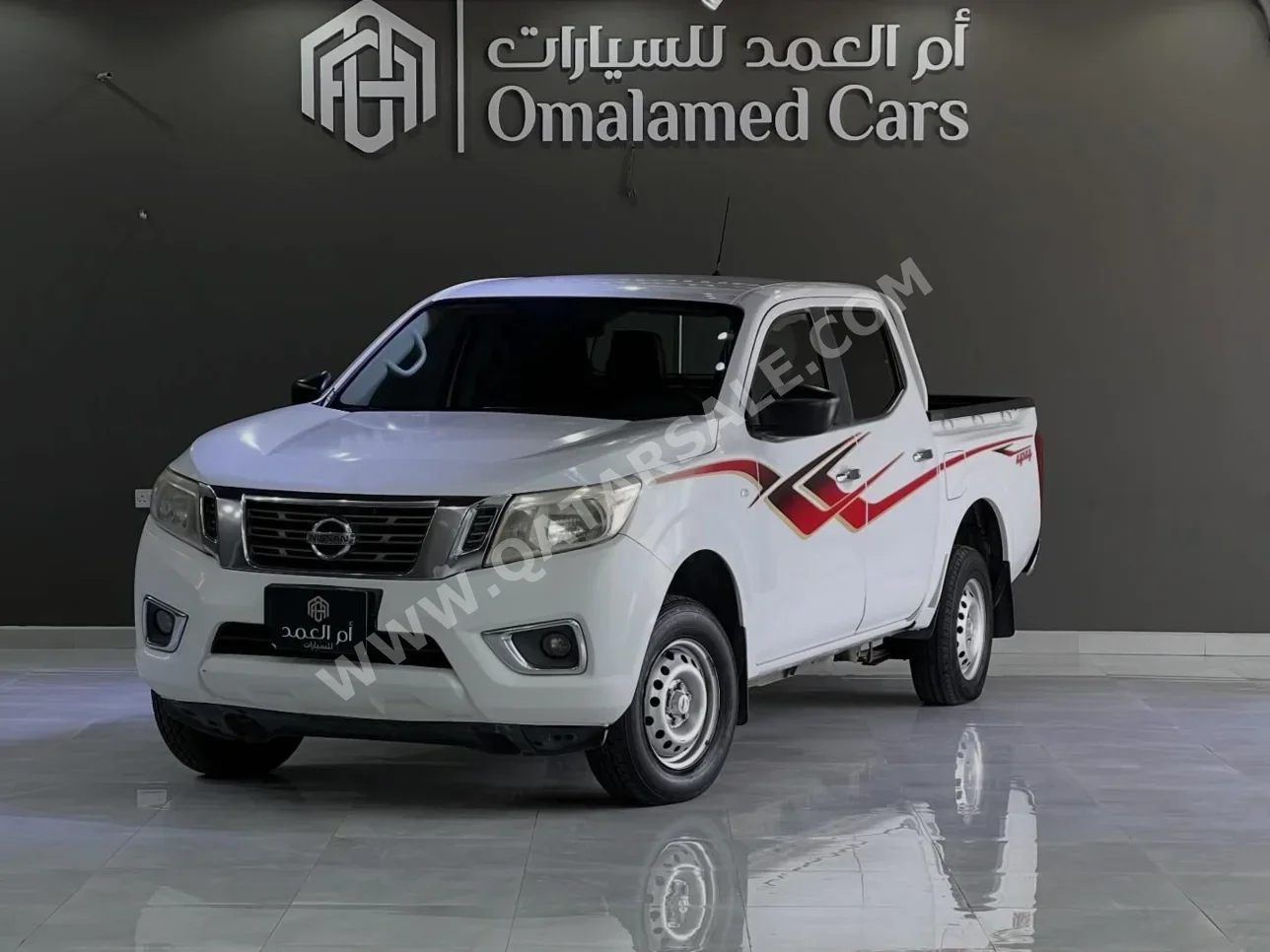 نيسان نافارا 2017 اوتوماتيك 216,000 كم 4 سلندر دفع خلفي بيكب أبيض