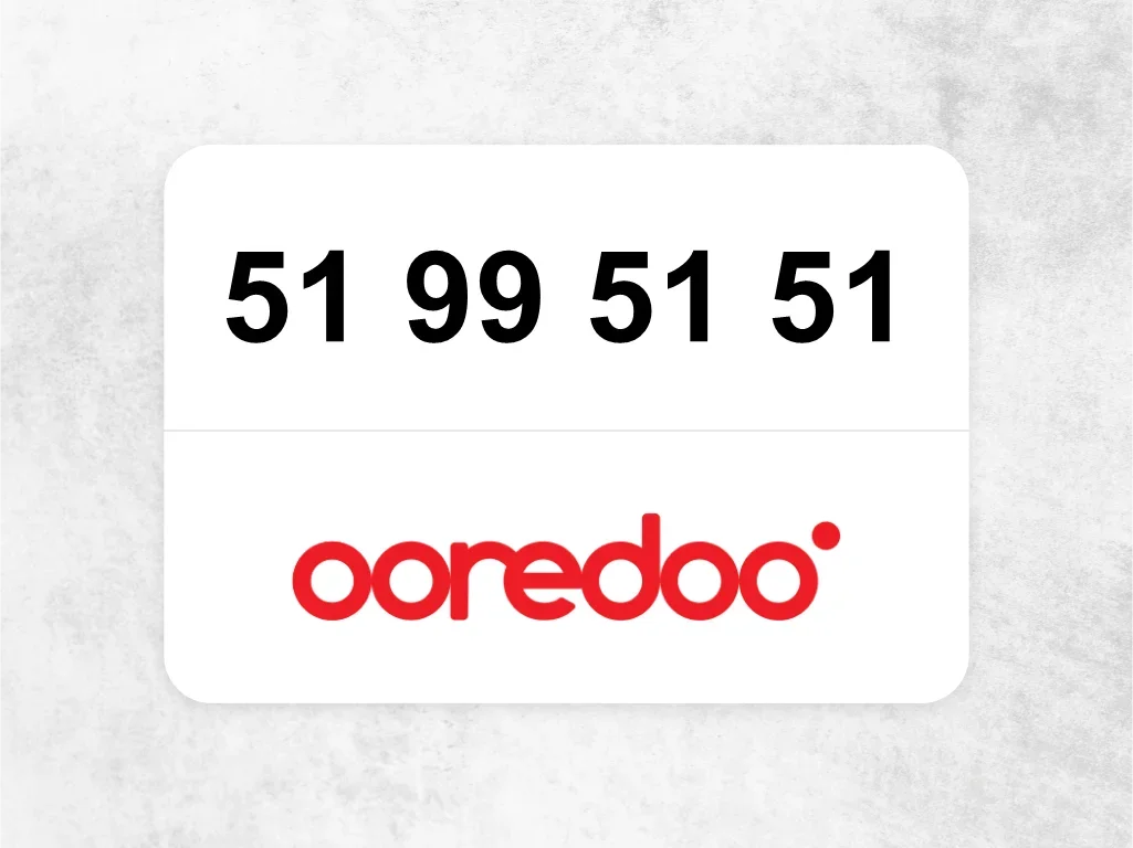 Ooredoo Mobile Phone  51 99 51 51