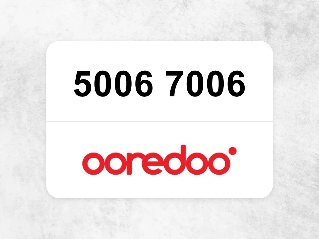 Ooredoo Mobile Phone  5006 7006