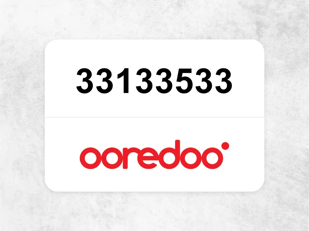 Ooredoo Mobile Phone  33133533