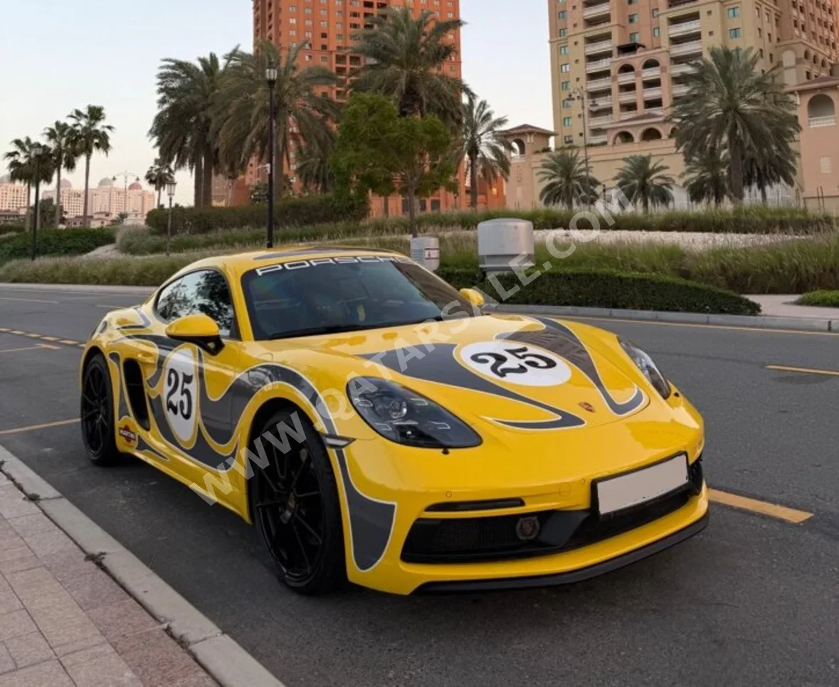 Porsche  Cayman  GTS  2025  Automatic  9,000 Km  6 Cylinder  Rear Wheel Drive (RWD)  Coupe / Sport  Yellow  With Warranty
