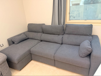 الأرائك والكنب والكراسي ايكيا  كنبة-سرير  - اللون الرمادي  - سرير أريكة