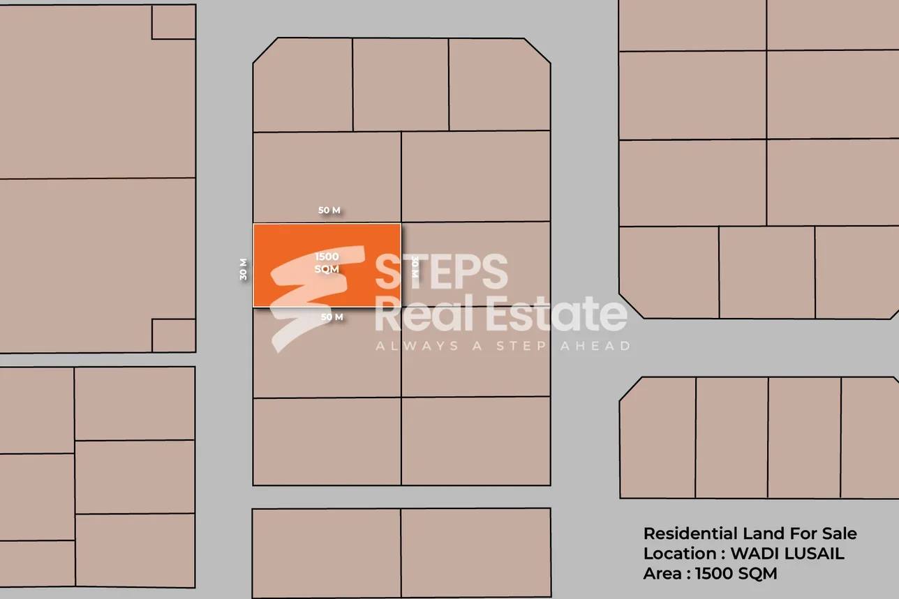 اراضي للبيع  في الظعاين  - أم قرن  -المساحة 1,500 متر مربع