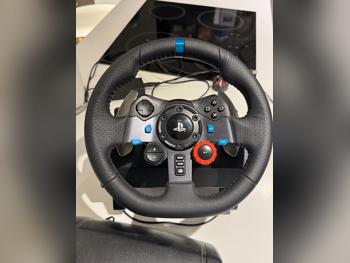 ملحقات اجهزة العاب الفيديو عجلة القيادة مع مغير السرع - لوجيتك - جي 29 - أسود