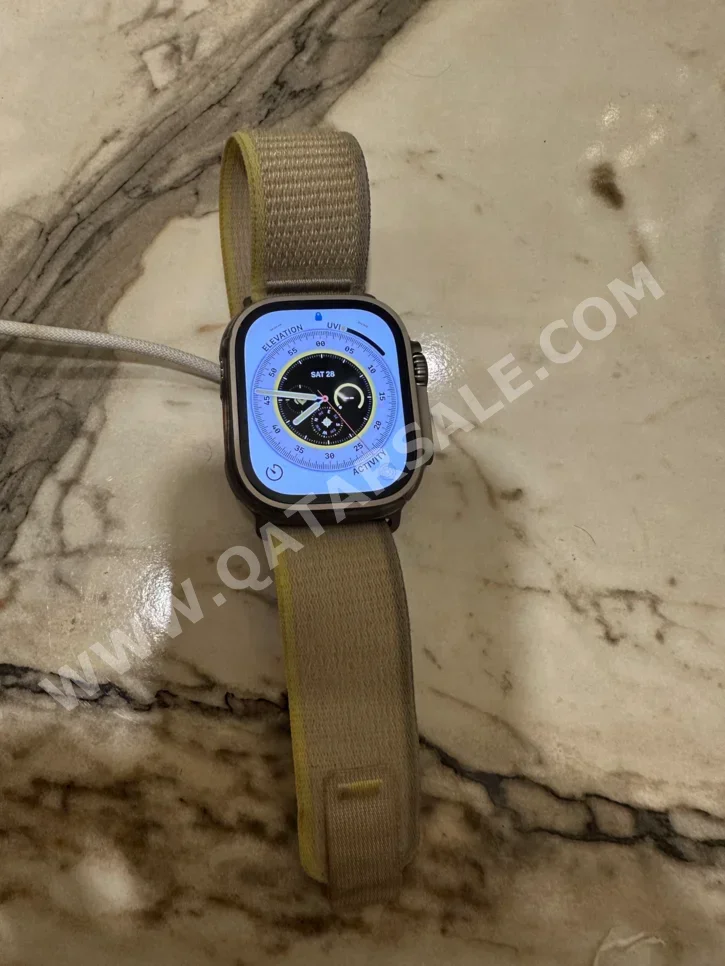 ساعات ذكية - ابل  الترا  - متوافق مع أي او اس  - أسود