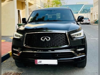 Infiniti  QX  80  2023  Automatic  26,000 Km  8 Cylinder  Four Wheel Drive (4WD)  SUV  Black  With Warranty