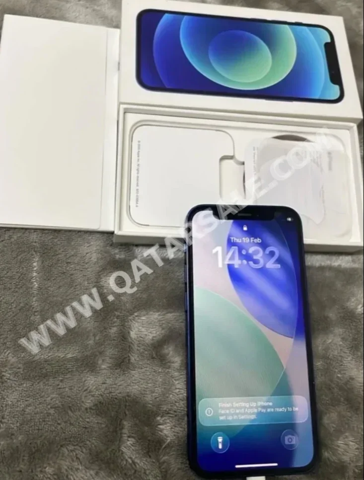 هواتف نقالة ابل  - ايفون 12  - ميني  - أزرق  - 256 جيجابايت