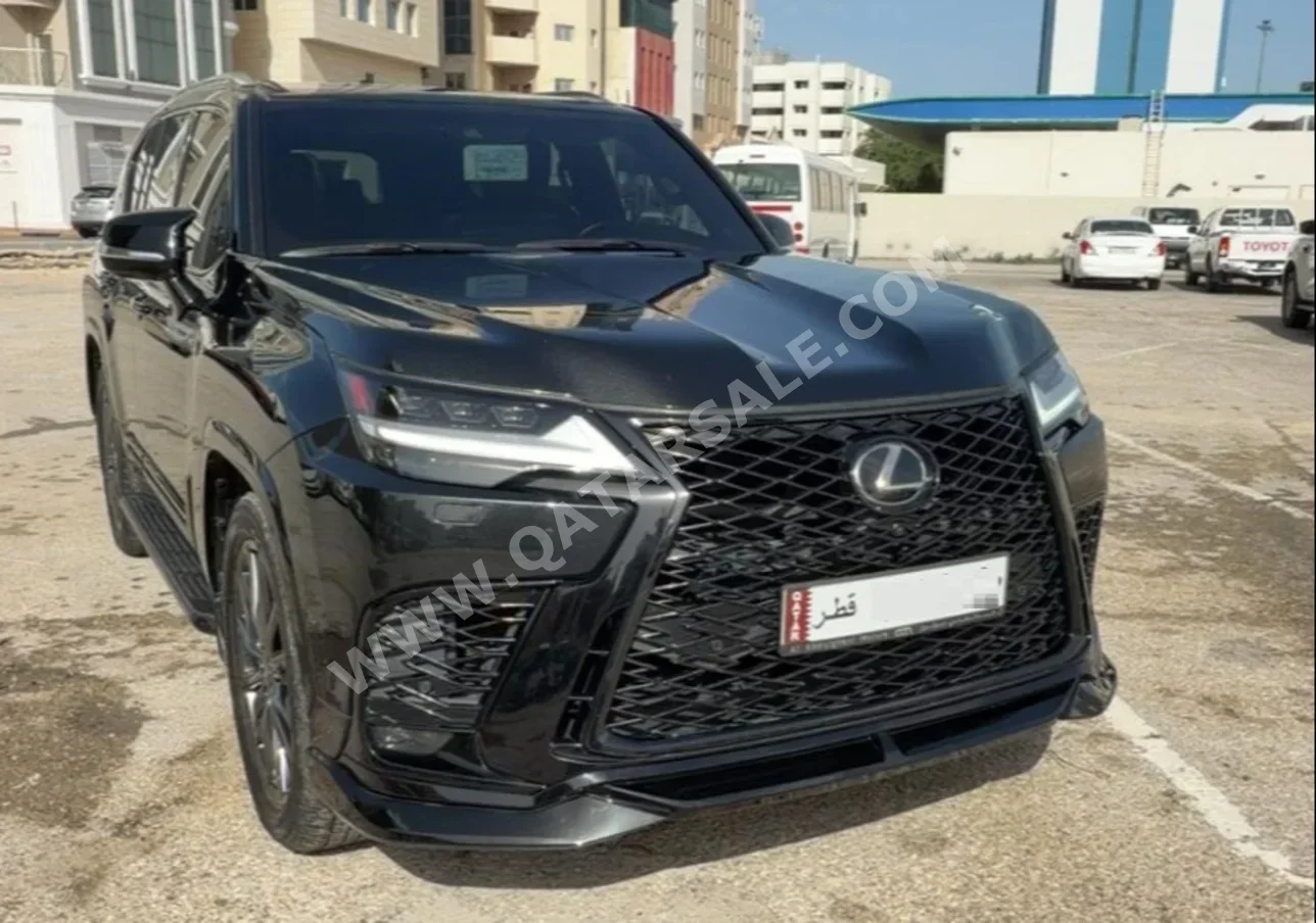 لكزس  ال اكس  600 اف سبورت  2023  اوتوماتيك  106,000 كم  6 سلندر  دفع رباعي  اس يو في  أسود  تحت الضمان