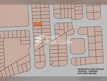 Lands For Sale  in Al Rayyan  - Muraikh  -Area Size 555 Square Meter