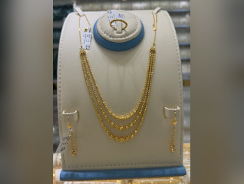 Gold Set Italy Woman By Item ( Designers ) Without Stone Maintenance Warranty Free Shipping Yellow Gold 21k