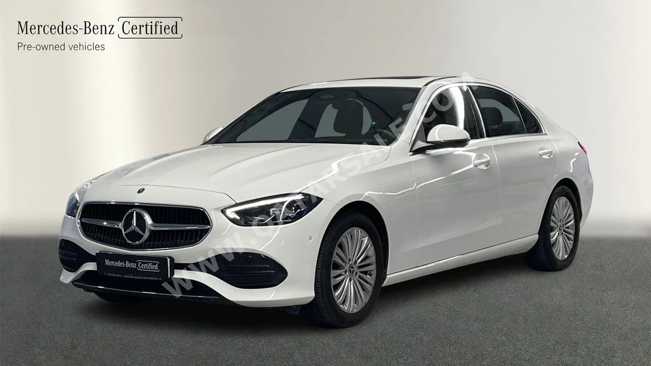 مرسيدس - بنز  سي - كلاس  200  2024  اوتوماتيك  2,300 كم  4 سلندر  دفع خلفي  سيدان  أبيض  تحت الضمان