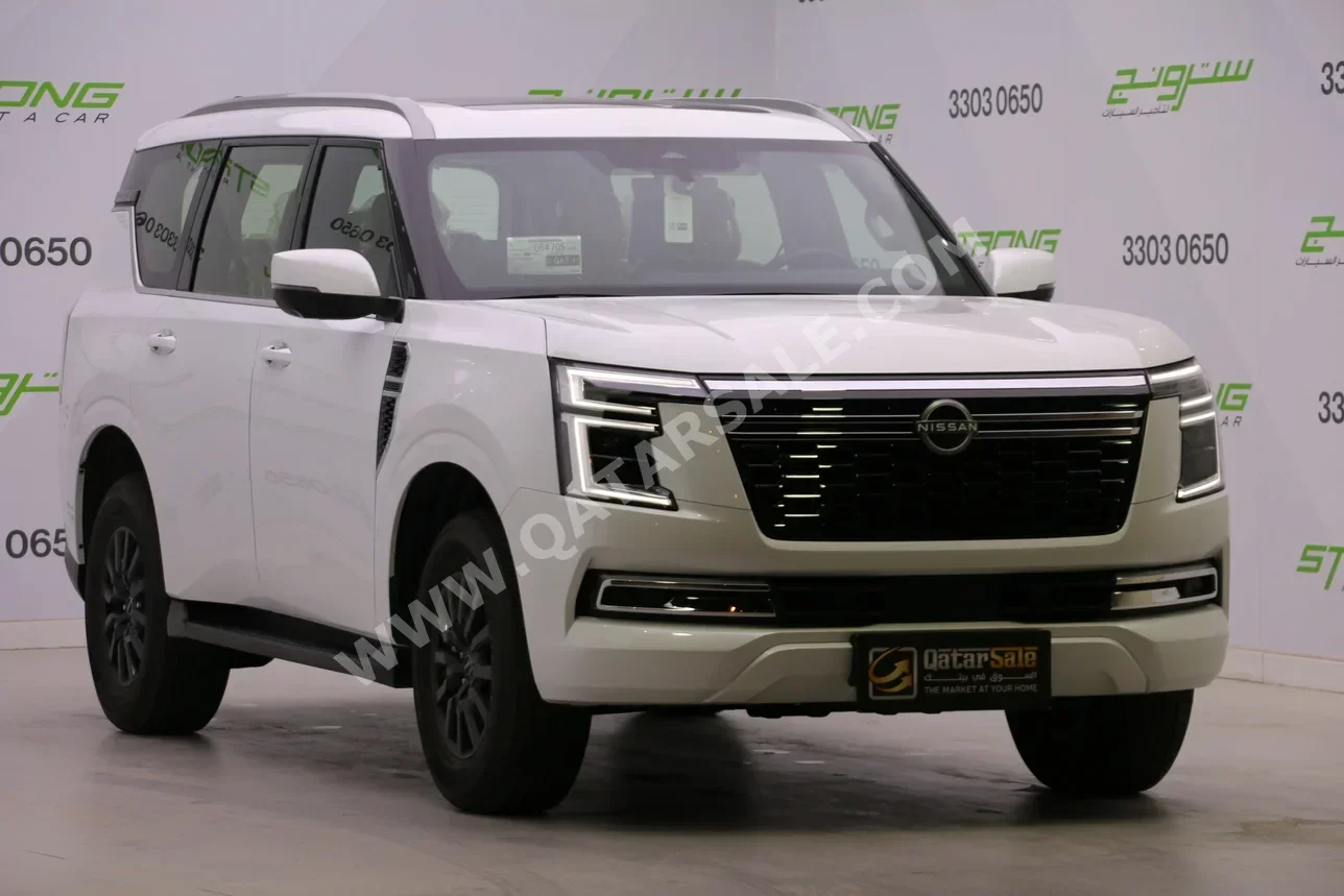 نيسان  باترول  تيتانيوم  2026  اوتوماتيك  0 كم  6 سلندر  دفع رباعي  اس يو في  أبيض  تحت الضمان