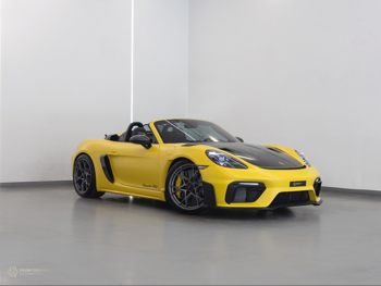 Porsche  718  Spyder RS Weissach  2025  Automatic  1,450 Km  6 Cylinder  Rear Wheel Drive (RWD)  Convertible  Yellow  With Warranty
