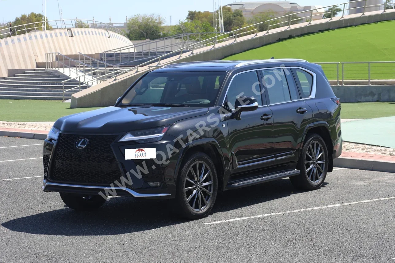 Lexus  LX  600 F Sport  2023  Automatic  49,000 Km  6 Cylinder  Four Wheel Drive (4WD)  SUV  Black  With Warranty