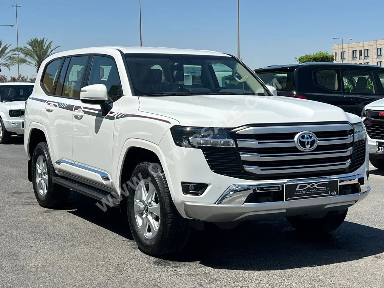 تويوتا  لاند كروزر  جي اكس ار  2025  اوتوماتيك  0 كم  6 سلندر  دفع رباعي  اس يو في  أبيض  تحت الضمان