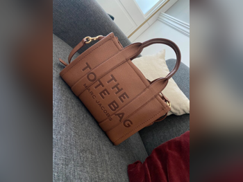 Tote Bag  - Brown  - Genuine Leather  - For Women