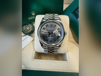 ساعات - رولكس  - ساعات ميكانيكية  - فضة  - ساعات رجالي