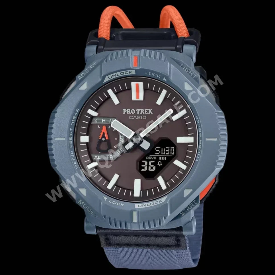 ساعات - كاسيو - متعدد ميكانيكية/ رقمية - أزرق - ساعات رجالي