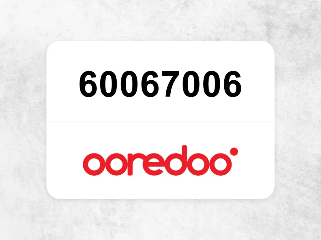 Ooredoo Mobile Phone  60067006