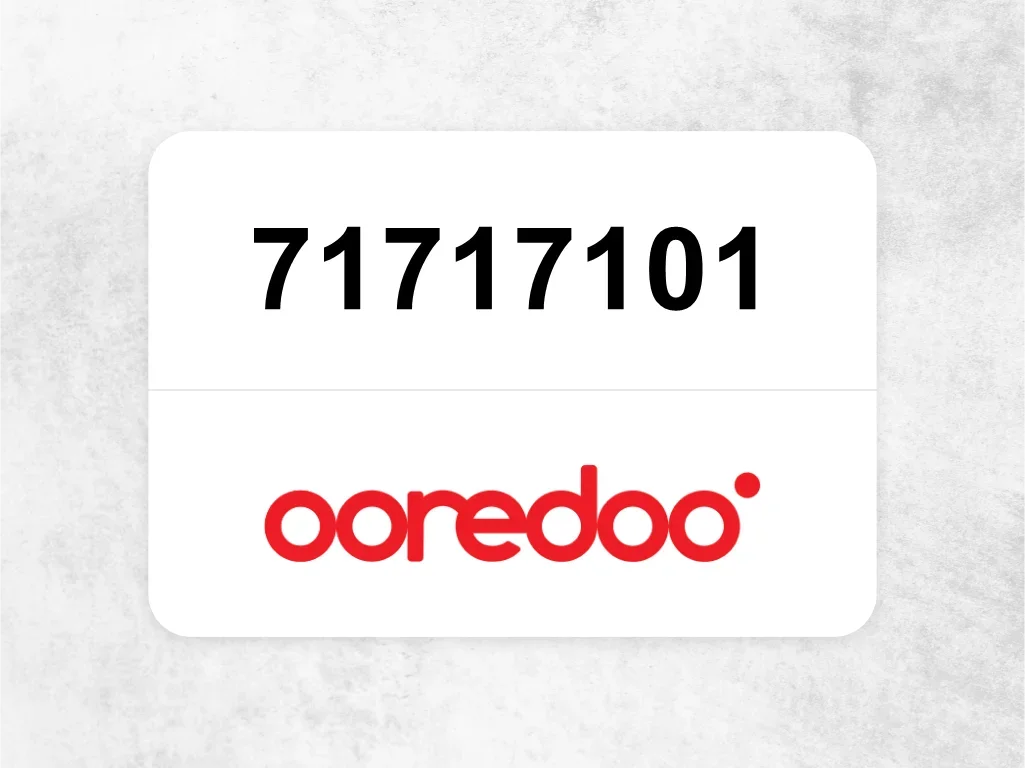 Ooredoo Mobile Phone 71717101
