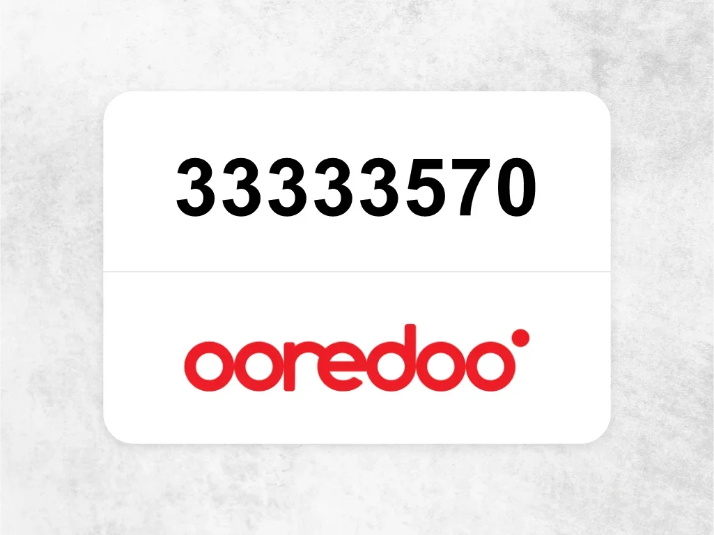 Ooredoo Mobile Phone  33333570