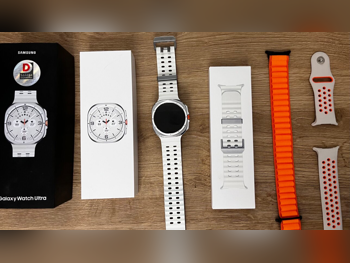 ساعات ذكية - سامسونج  جالاكسي واتش  - متوافق مع أندرويد و أي او اس  - أبيض  -- مقاوم المياه